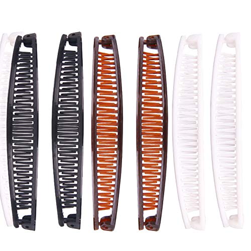 Luxtrip Hair Clip Clincher Combs Banana Combs Banana Clip Grip for Styling and Sectioning, Non Slip Hair Clips Professional Salon Hair Clips(9 pcs)