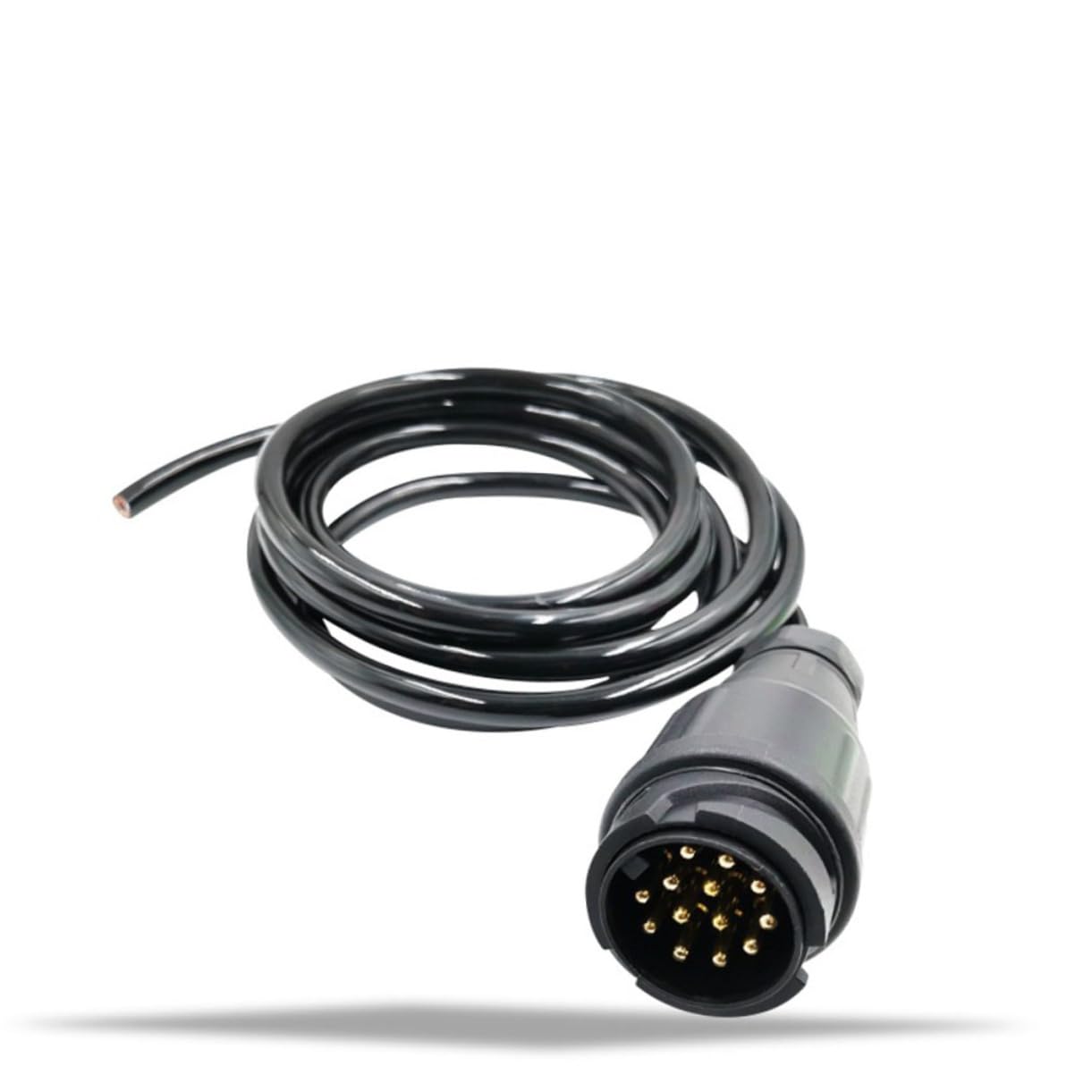 Conector Hembra de 13 Pines a 7 Pines para Caravana, Negro