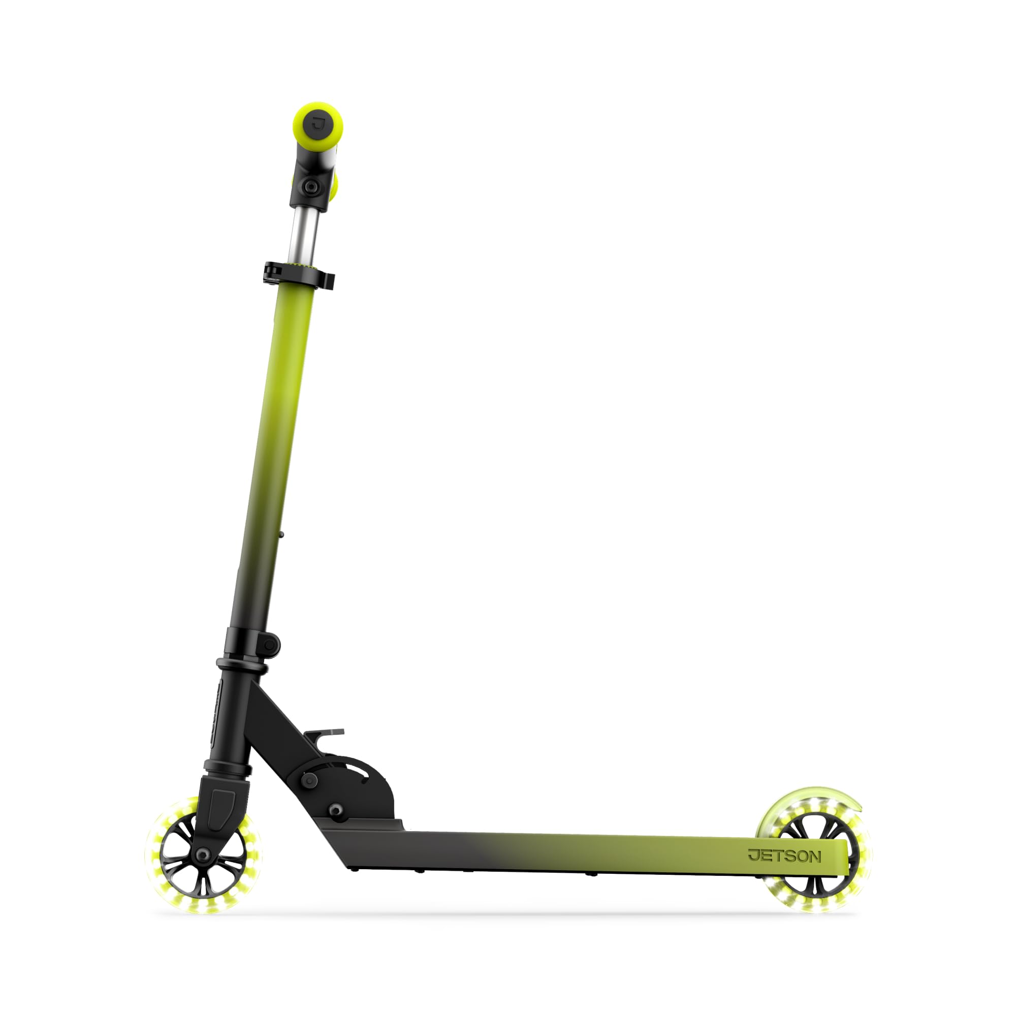 Jetson Juno Folding Kick Scooter| Easy Folding Mechanism | Light-Up Wheels | LED Lights in Deck | Rear Foot Brake | Ages 5+