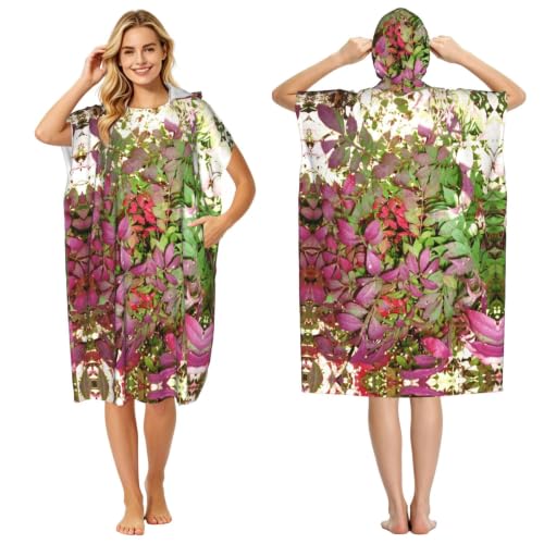 Serviette de plage microfibre type poncho à capuche léger - 2