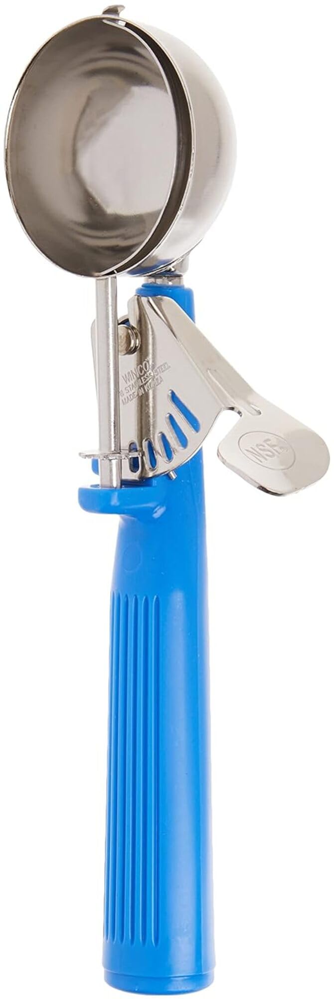 ICOP-16 Ice Cream Disher with Blue Handle, Size 16, Stainless Steel