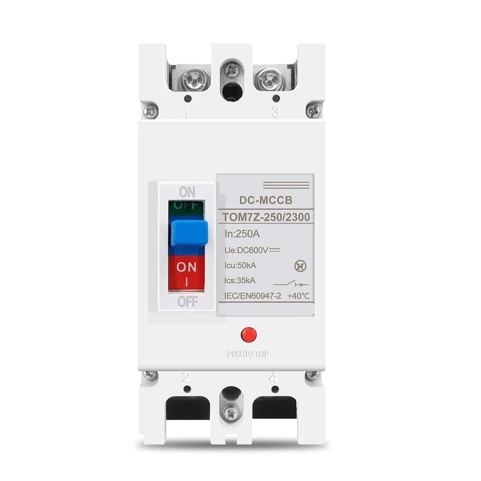 Disjoncteur solaire haute performance 2P 125A boîtier moulé robuste
