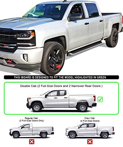 Estribos Tuxtreme para Silverado Sierra 1500-3500 2019-26 miniatura 2