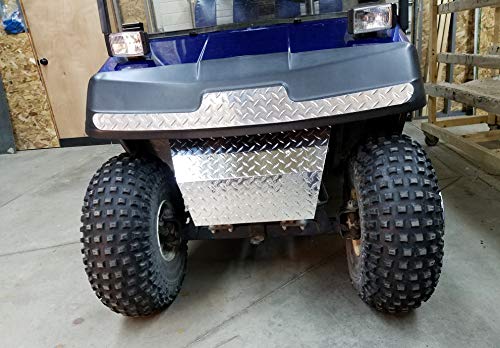Fits EZGO Golf cart Diamond Plate Bumper/Shock Cover