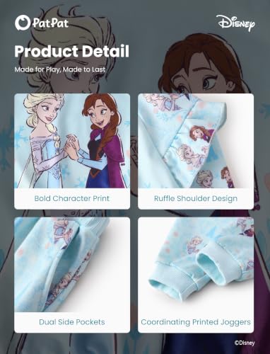 Image of Disney Outfits for Girls Long Sleeve Shirt Pocket Pant Toddler Sweatsuit