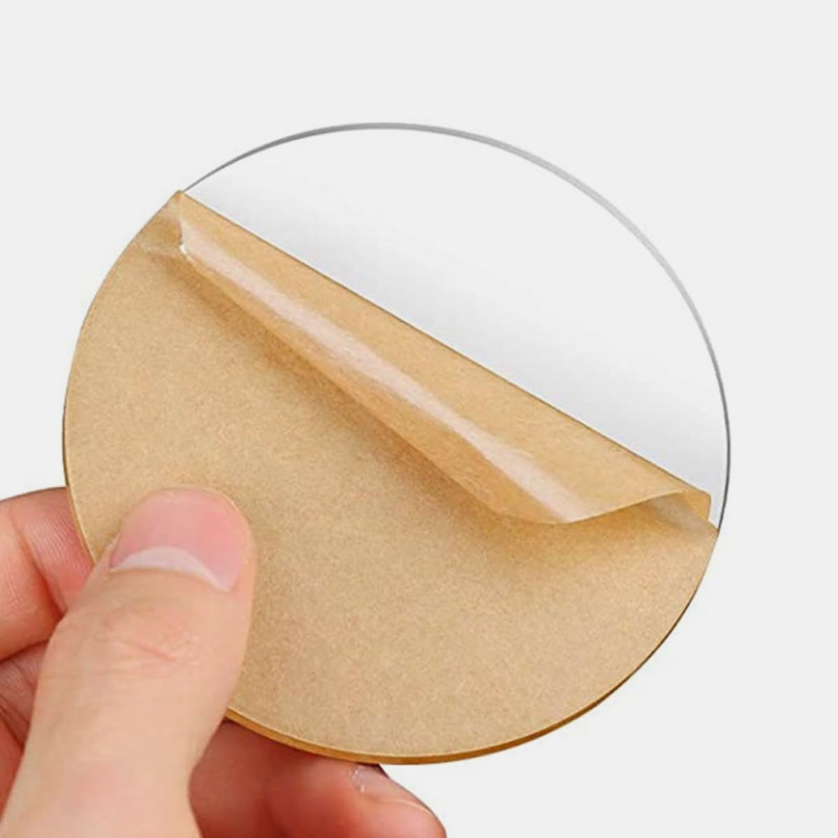 16pcs Round Acrylic Boards Lightweight Panels with Holes for DIY Hobbyists and Handicrafts Convenient to Carry and Store