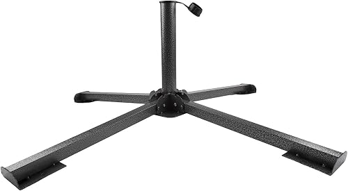 Pied de parasol pliable avec trou réglable pour poteaux de 2 à 5 