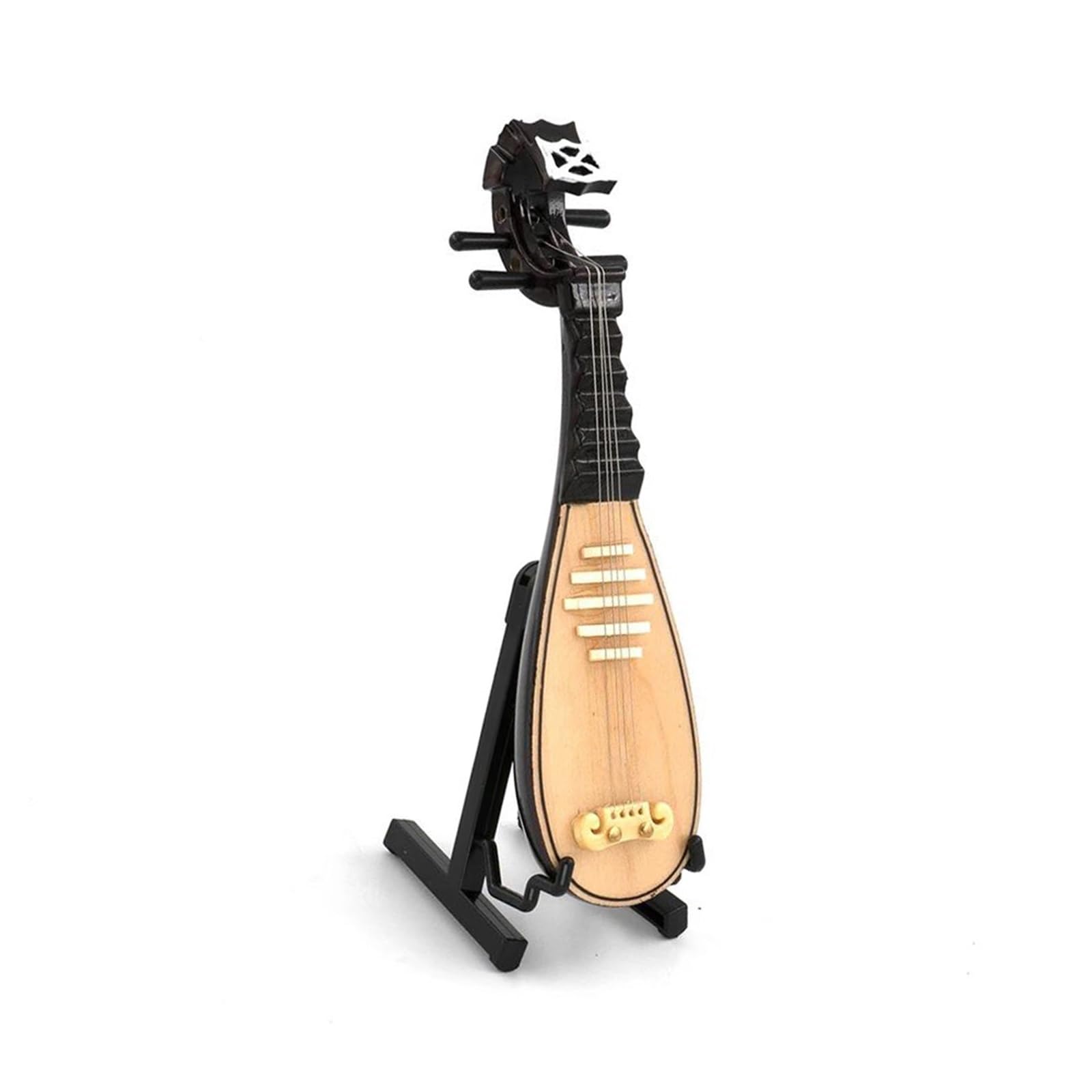 Miniaturowy model lutni z futerałem ozdoby instrumentów muzycznych(10cm)