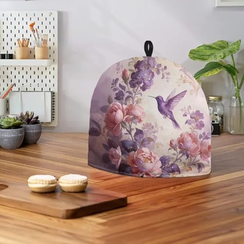 Image of Hummingbird Print Tea Cozy for Teapot Insulated Large Teapot Warm Tea Kettle Cover Machine Washable Coffee Pot Cloth Covers Kitchen Home Decorations for Party
