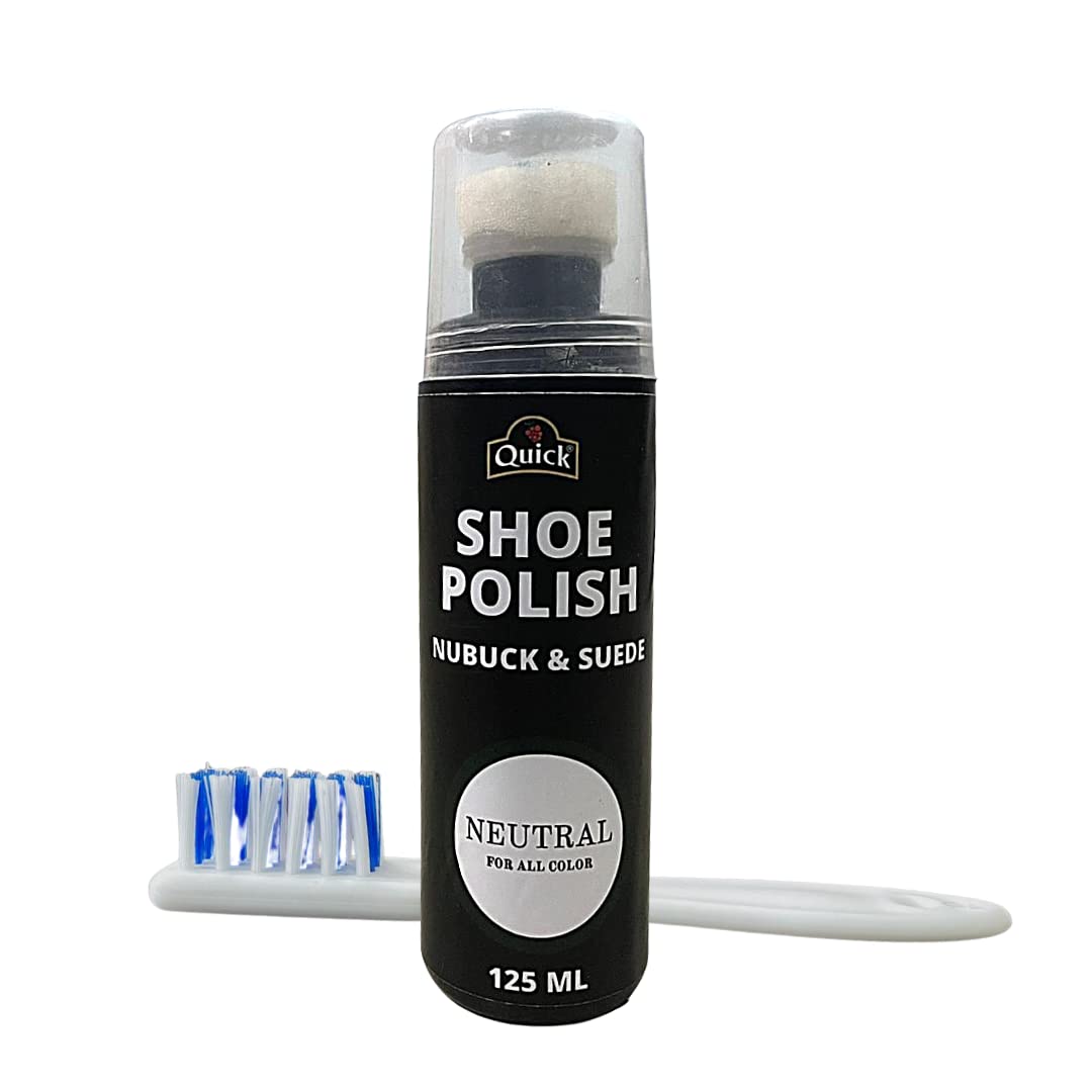 Quick Nubuck and Suede Shoe Polish | Color - Neutral | Pack 125 ML | Nubuck and Suede Renovator (B0B5M58C6V) Amazon Price History, Amazon Price Tracker