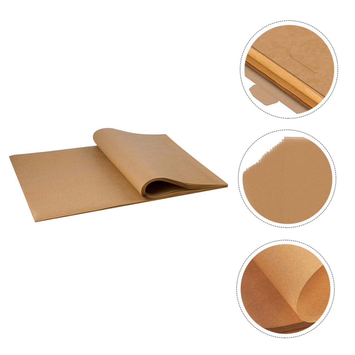 200 pezzi Carta da Forno Antiaderente Carta Parchment per Barbecue e Friggitrice ad Aria Resistenti Olio e Vapore per Cottura di Pane Torte e Dolci