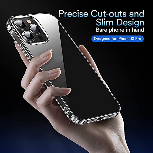 Coque silicone antichoc transparente pour iPhone 14 13 12 Pro avec angles renforcés