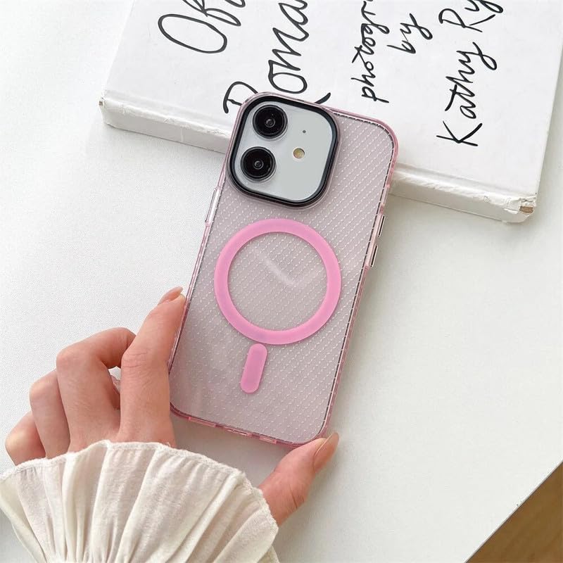 LuxuryKase LK085 Beehive Texture Magnetic Mag-Safe Wireless Charging Case Cover for Iphone 12 (TPU | Pink) (B0CLH59LNY) Amazon Price History, Amazon Price Tracker
