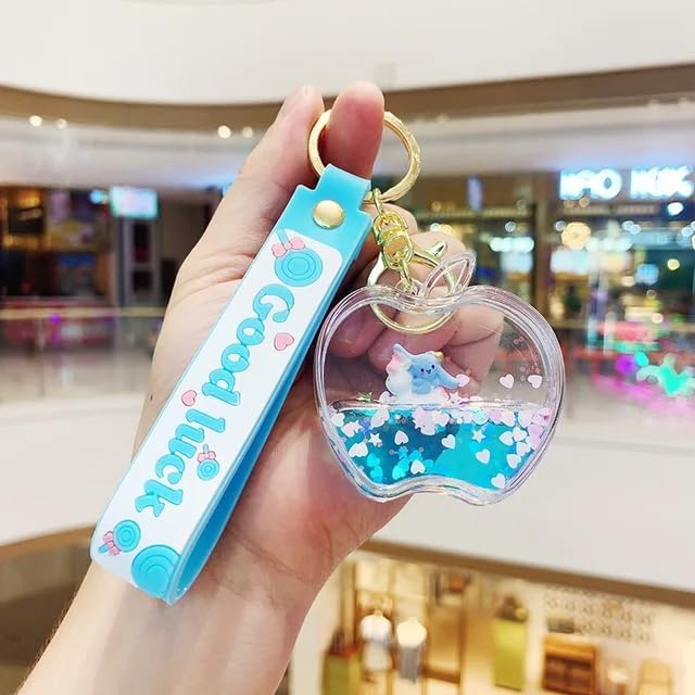 DD RETAILS Creative Floating Quicksand Keychains Liquid Keychains