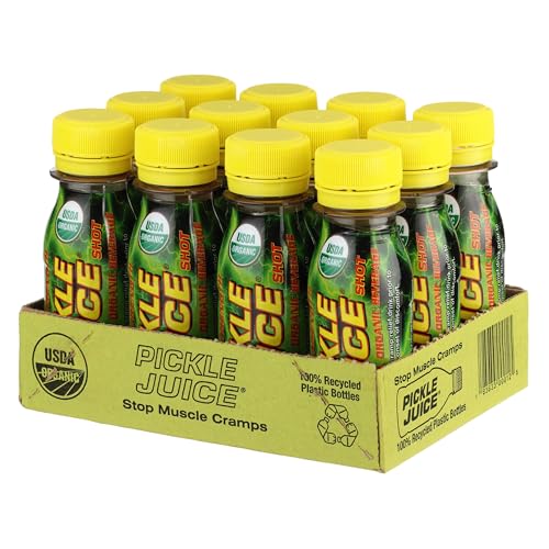Pickle Juice Sports Drink Shots, Extra Strength - Relieves Cramps Immediately - Electrolyte Pickle...