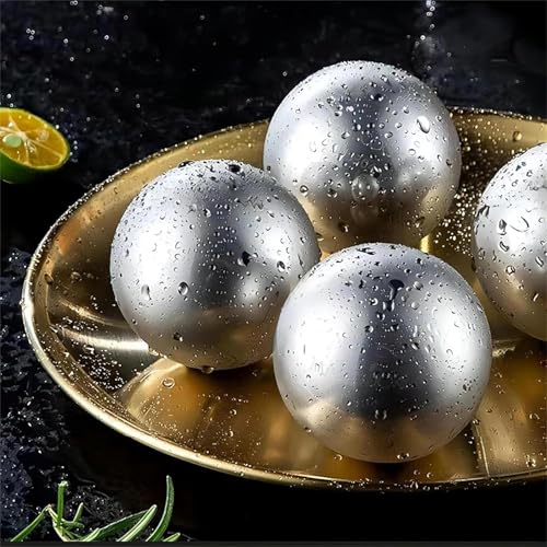 Bolas de hielo de metal de alta calidad para cócteles y licores premium 8