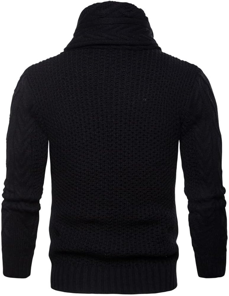 KEHAIOO Men's Autumn Winter Warm Sweaters Cashmere Wool Cardigan Sweaters Casual Sweater Clothes