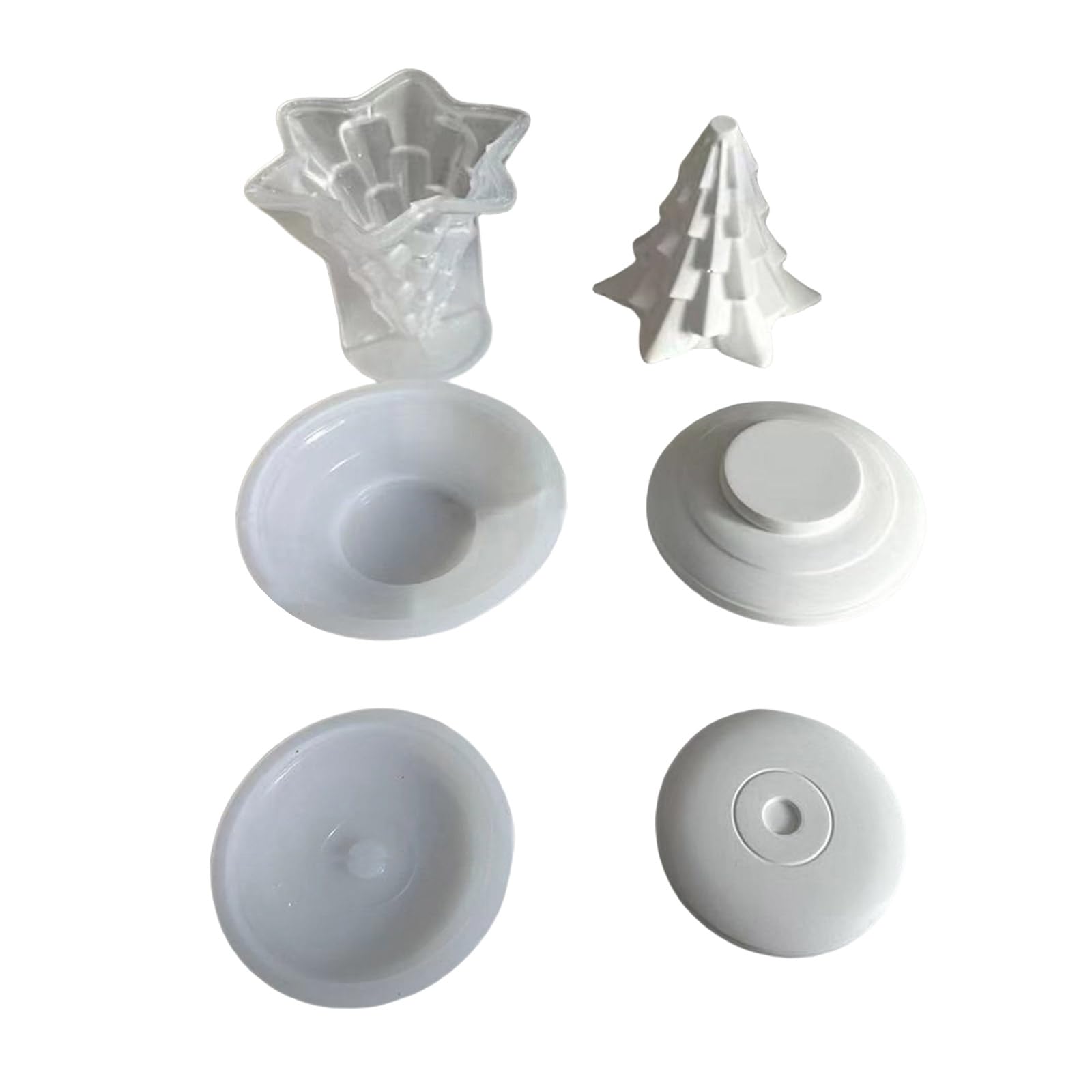 Tsophreniq Christmas Tree Holder Molds Candlestick Silicone Castings Epoxy Resin Plaster Christmas Tree Holder Candlestick Silicone Epoxy Resin