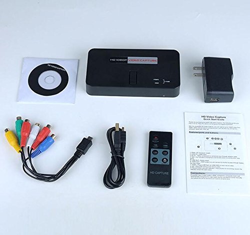 PC 1080 P HD dispositivo de grabación de vídeo - HDMI, YPBPR, tarjeta SD, grabación con un botón, USB