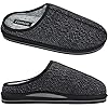 COFACE Pantoffels voor heren, winter, knuffelzacht traagschuim, pantoffels voor mannen, warm, pluizig pluche, gesloten…