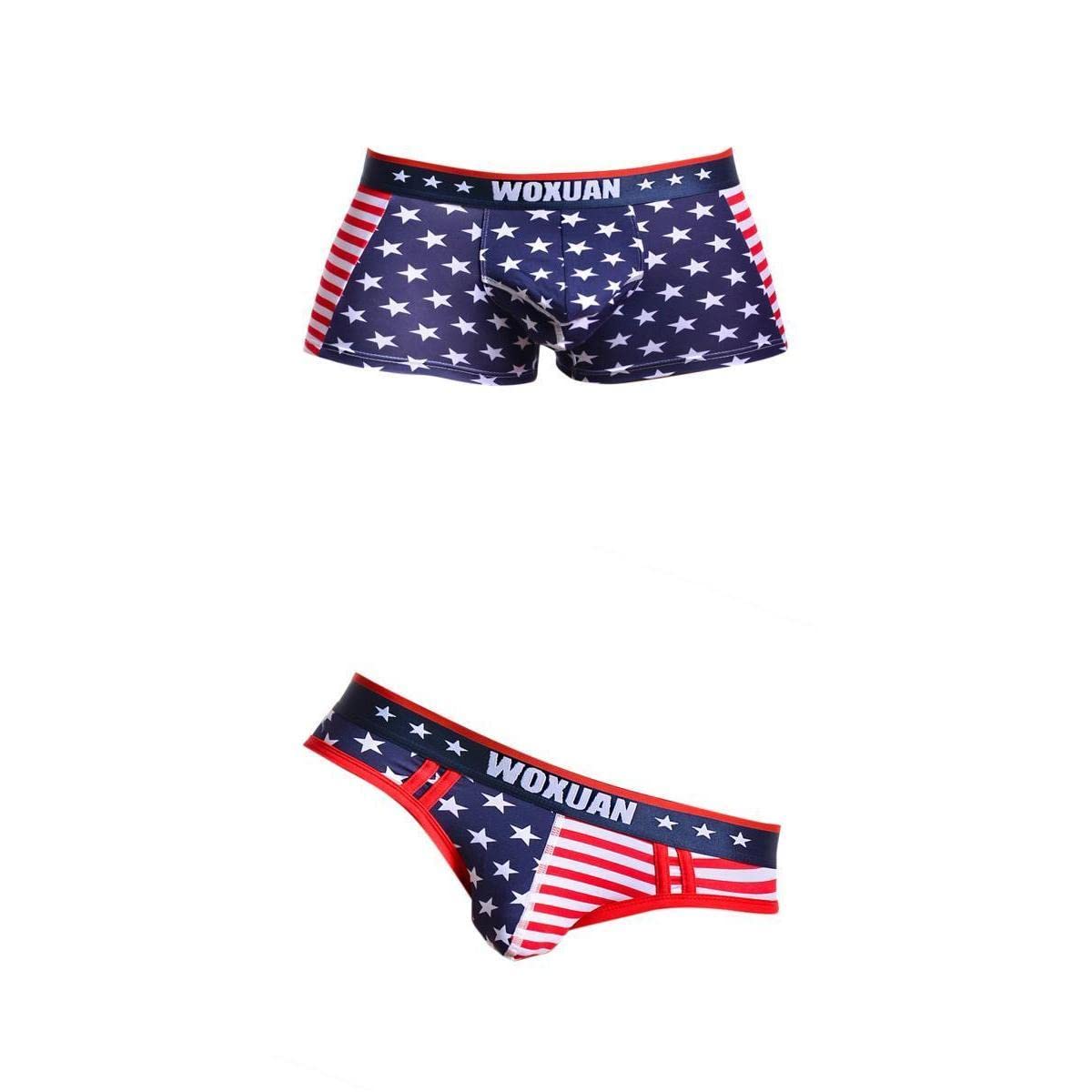 zoomella 2 Mens American Flag Underwear Thong Boxer Briefs Trunks Shorts Panties|Clothing Shoes & Accessories |Mens Clothing |Underwear|2 Pieces Men;s Underwear|Accessories, Organizer, Storage, Holder, Rack,-picture-37