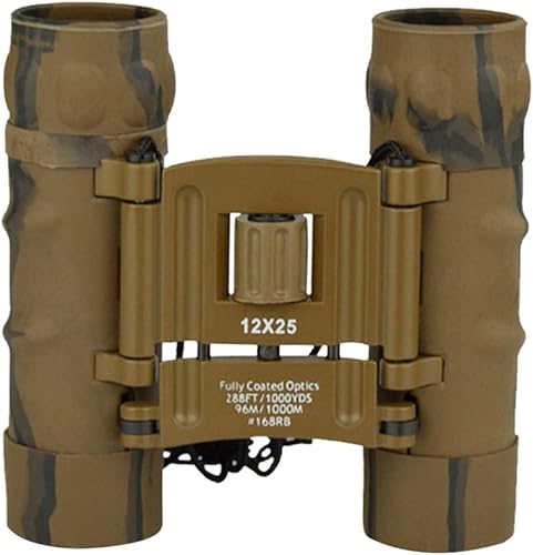 BESPORTBLE Binoculares de bolsillo pequeños de 12 x 25 pulgadas, binoculares para adultos, para observación de aves, conciertos, teatro, ópera,