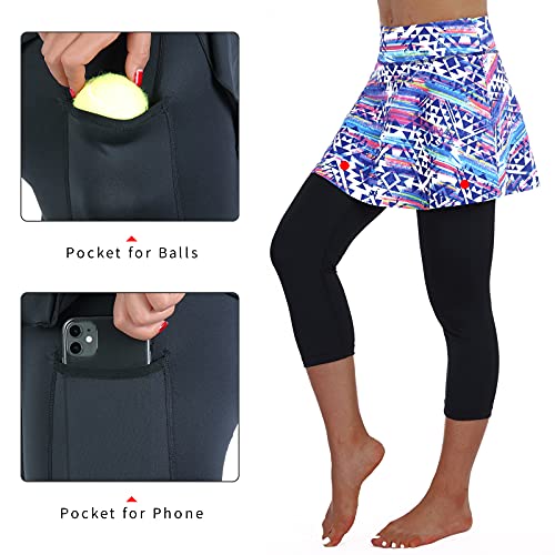Image of ANIVIVO Skirted Legging for Women, Yoga Legging with Skirts &Women Tennis Leggings Clothes Pockets