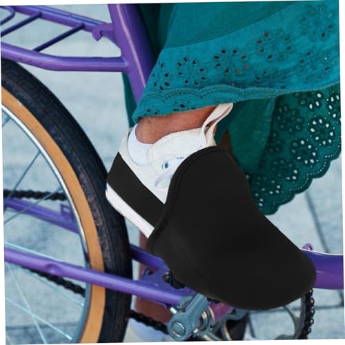 Abaodam 2 unidades Fundas para zapatillas de ciclismo, protectores térmicos para puntera, cubrebotas para bicicleta miniatura 6