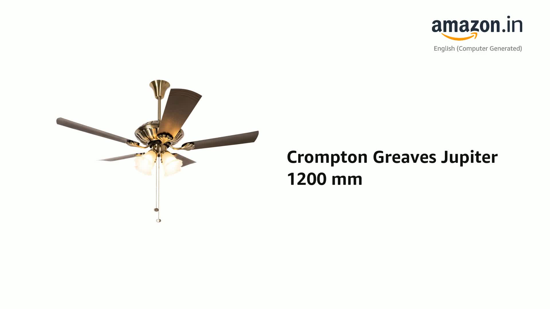Crompton Jupiter 1200 Mm (48 Inch) Decorative Ceiling Fan With Lights