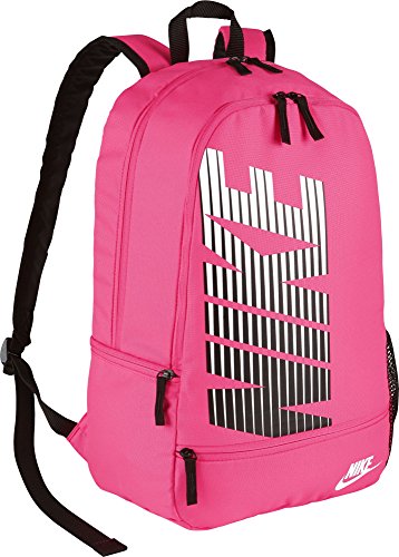 Nike Classic North Logo Graphic Backpack (One Size, Pink/Black)