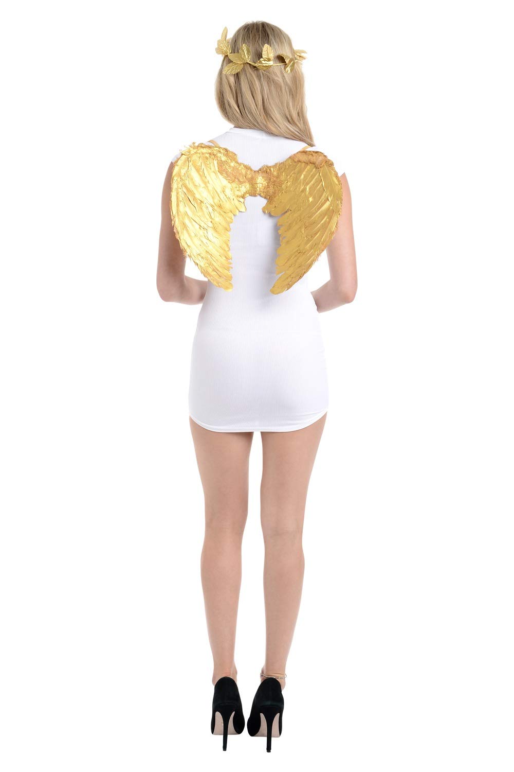 Zac's Alter Ego Fancy Dress Unisex Metallic Angel Feather Wings