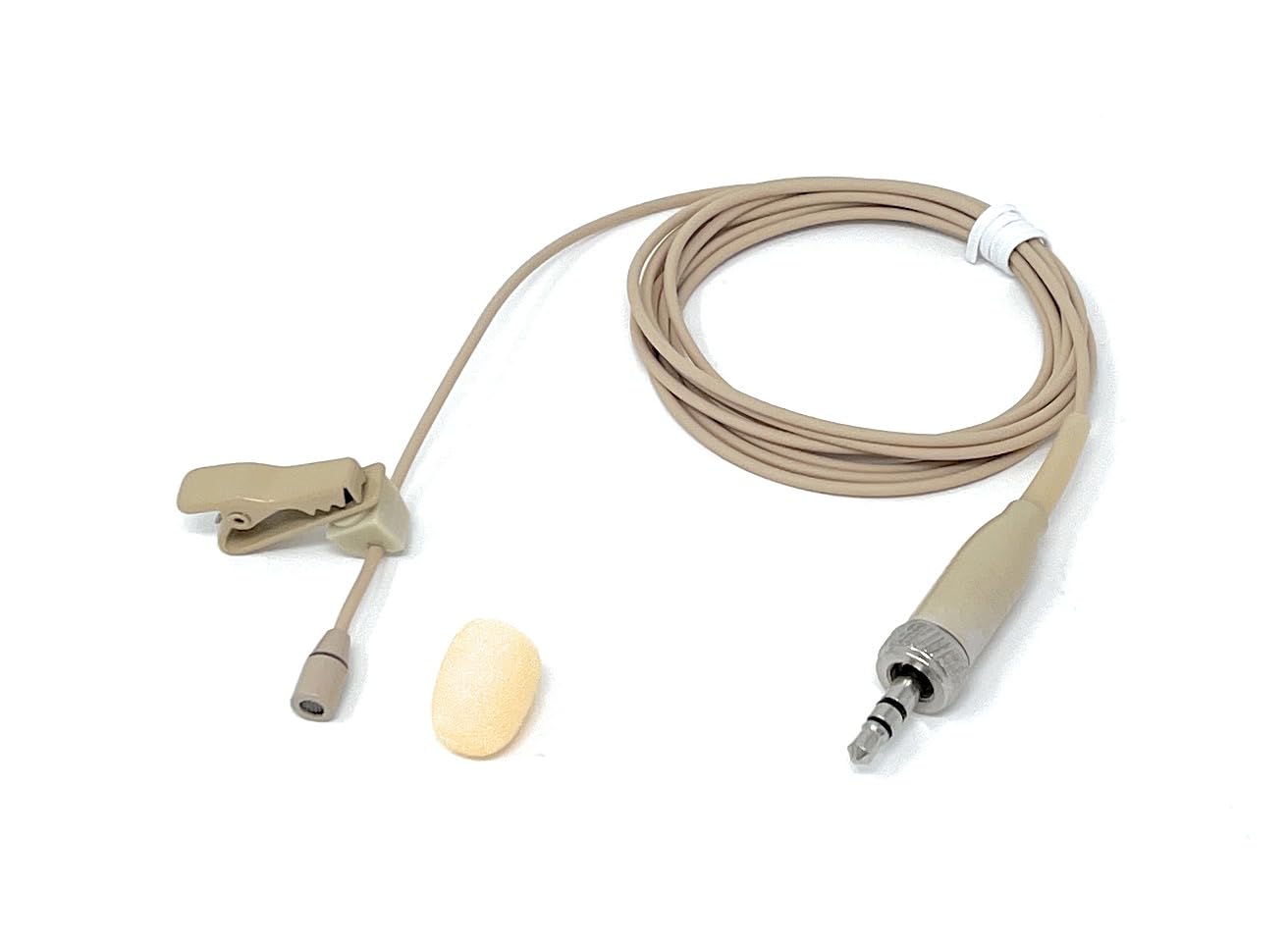Microfono Lavalier Da Bavero, Microfono Lavalier Beige Con Clip Da