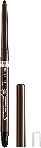 L'Oréal Paris Infallible Grip - Lápiz delineador de ojos de gel mecánico, resistente a las manchas, maquillaje de ojos impermeable con hasta 36