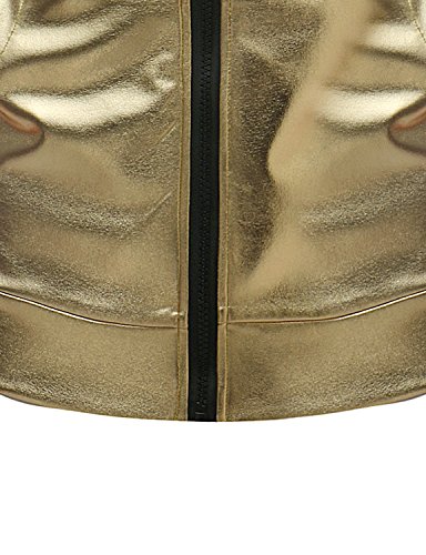 Image of ZEROYAA Mens 70s Metallic Sleeveless Hooded Vest T Shirt