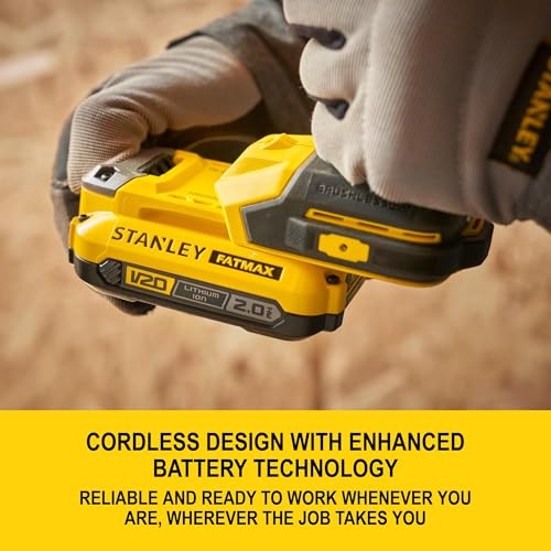 STANLEY FATMAX V20 Trapano avvitatore a batteria Brushless a 2 ingranaggi, senza batteria e caricatore, 18V, SFMCD714B-XJ - 3