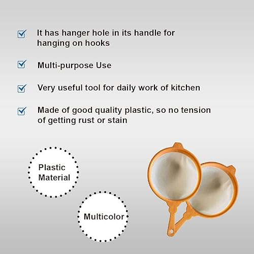 Miniatura 9 de Coladores de plástico para té y café, multicolor (juego de 4) el color puede variar