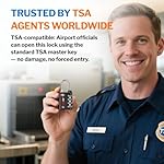 Forge Dual-Opening: Key or Combination Lock, TSA Approved Luggage Lock for Luggage, Pelican case, Travel, Gym, School and More. - Image 4