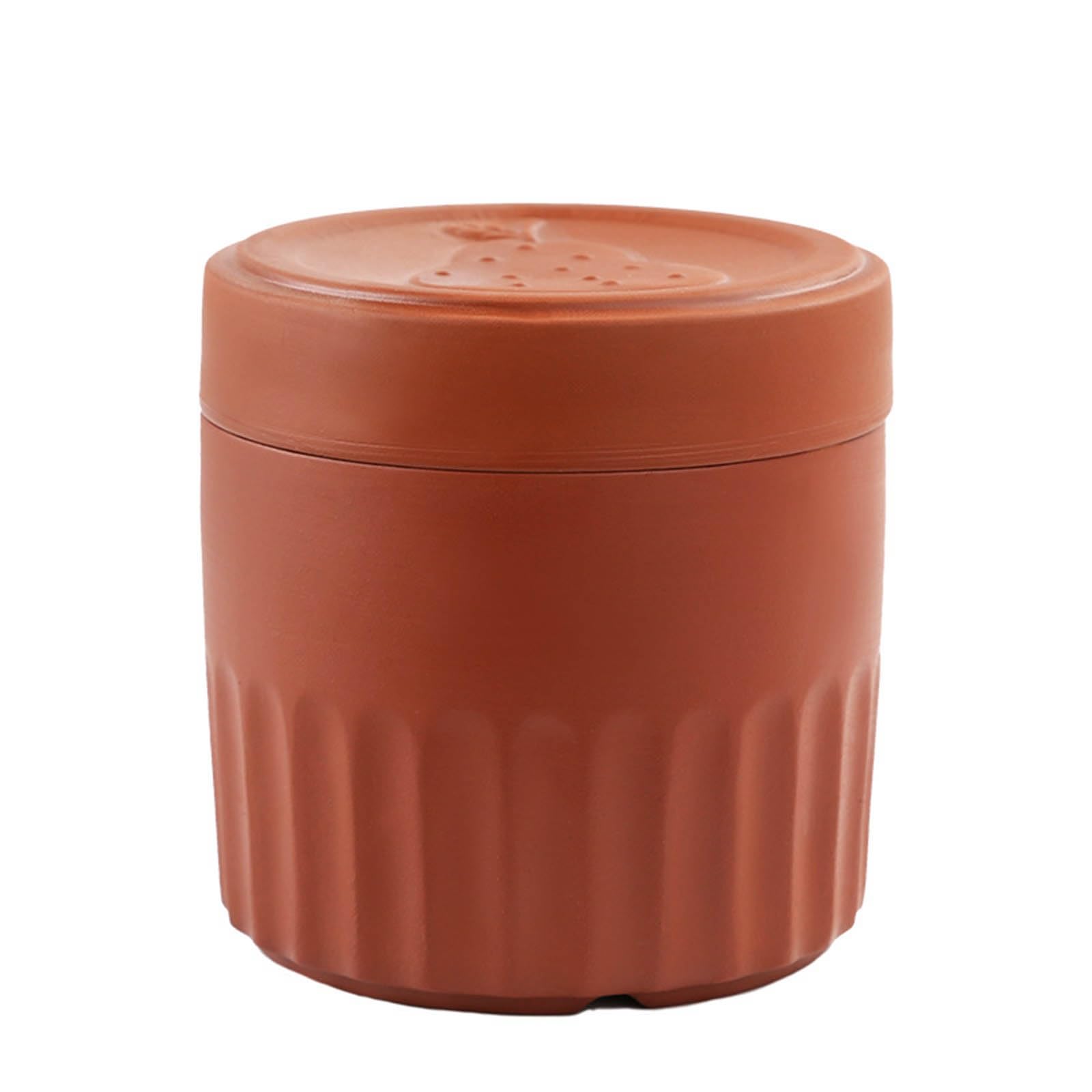 Olla de barro para desayunos saludables y postres caseros en cuenco de cerámica