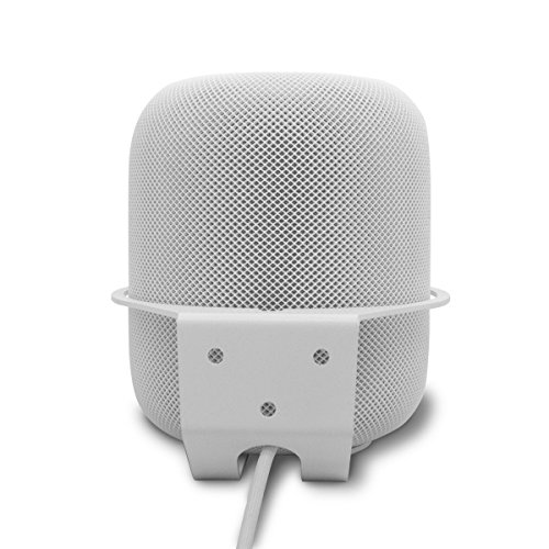 ALLICAVER Wall Mount Compatible Apple HomePod, Speaker Mount for Homepod 2, Sturdy Metal Made Mount Stand Holder Compatible Apple HomePod, White by ALLICAVER - Image 2