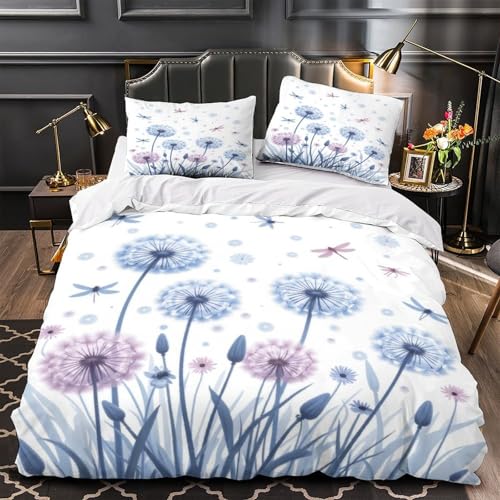 Linge de lit microfibre respirant 200x200 parure housse de couette 3D