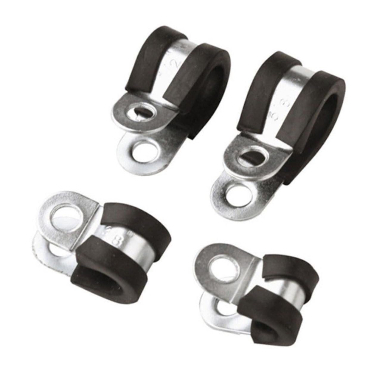 42 Stück Teiliges Schlauchklemmen Set aus Verzinktem mit Gummibeschichtung Vielseitig für Kraftstoffleitungen Luft und Wasserschläuche Robust und Langlebig für Auto und