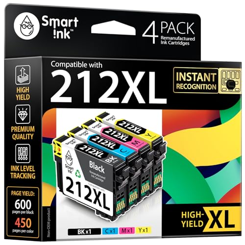 Cartouches d'encre Epson 212 XL pour remplacer T212 sur imprimante Expression et WorkForce