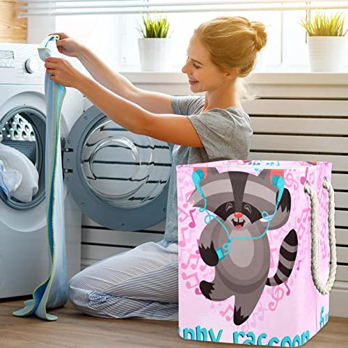 Panier à linge imperméable raton laveur bac de rangement pliable - 7