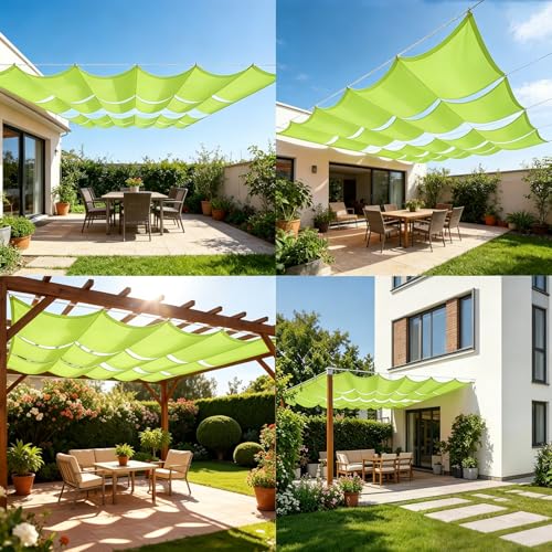 Voile d'ombrage rétractable imperméable coupe-vent terrasse 50x450 - 8