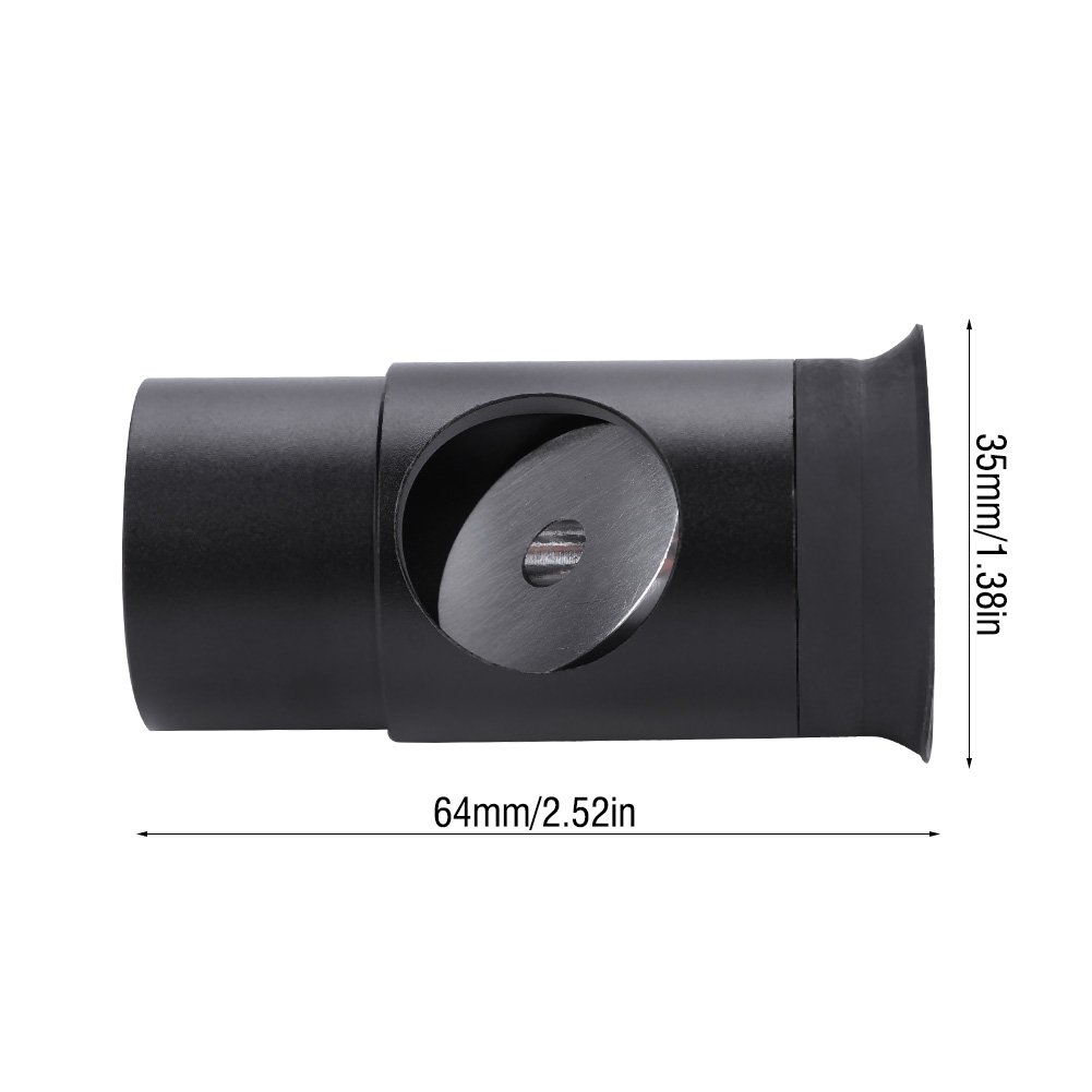 Oculaire de Visée 1,25 Pouce en Alliage d'Aluminium - Collimation Optique pour Télescope Astronomique - Accessoire Noir