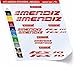 Stickers vélo mendiz RS10 _ Kit 2 _ Kit stickers 10 pièces – Choisir immédiatement Colore- Bike Cycle pegatina Cod.0475, Rosso cod. 031