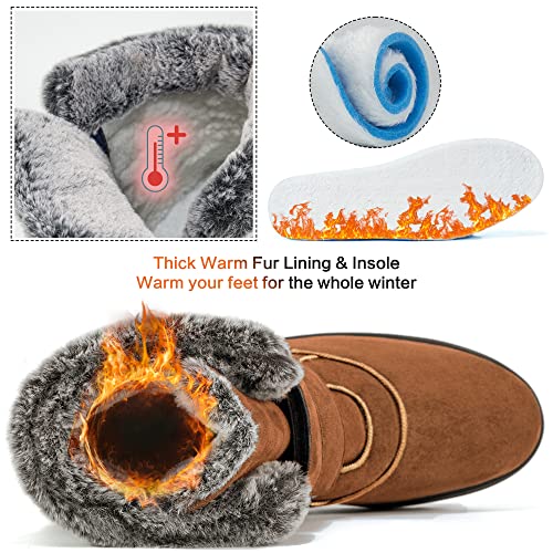 Women Winter Snow Boots: Warm Fur Lined 2025 Ankle Booties - Comfortable Walking Outdoor Footwear Cute3