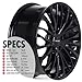 Circuit Performance CP36 18x8 Wheel Gloss Black 5x112 Bolt Pattern, 18 Inch, 40mm Offset, 73.1mm Compatible with VW Jetta, Passat, Golf, Audi A3 A4