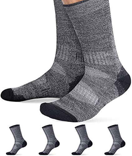Pembrook Merino Wool Socks for Men & Merino Wool Socks for Women | Merino Wool Sock Pack 4 Pairs