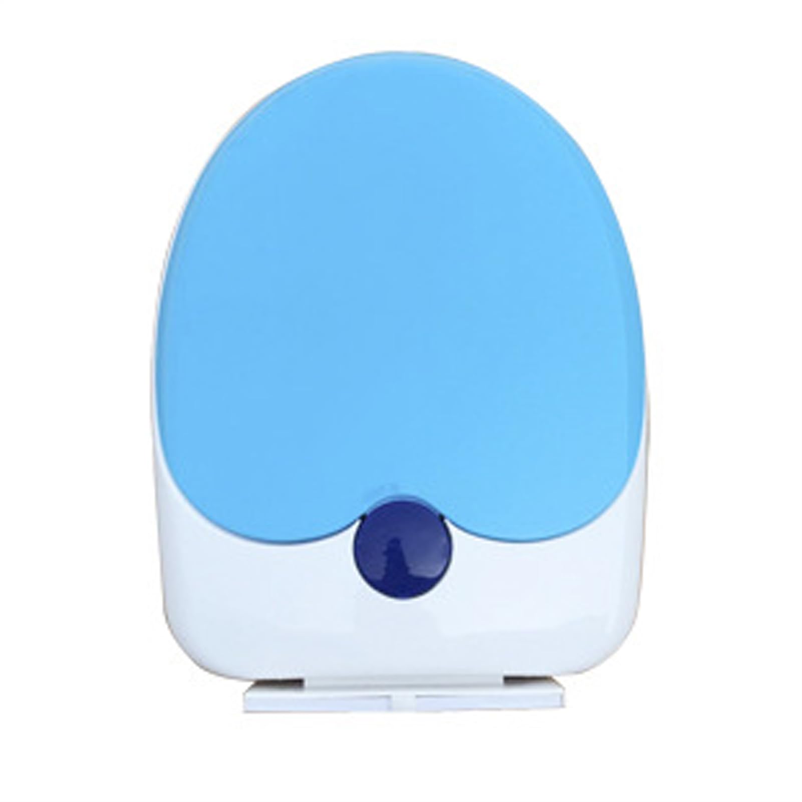Wttfc Riduttore WC Bambini,Forma A U Sedile WC 34 X 43 Cm,Copriwater in Plastica Sedile Copri WC per Bambini Famiglie Chiusura Ammortizzata Soft Close,Fondo Fisso,Blu